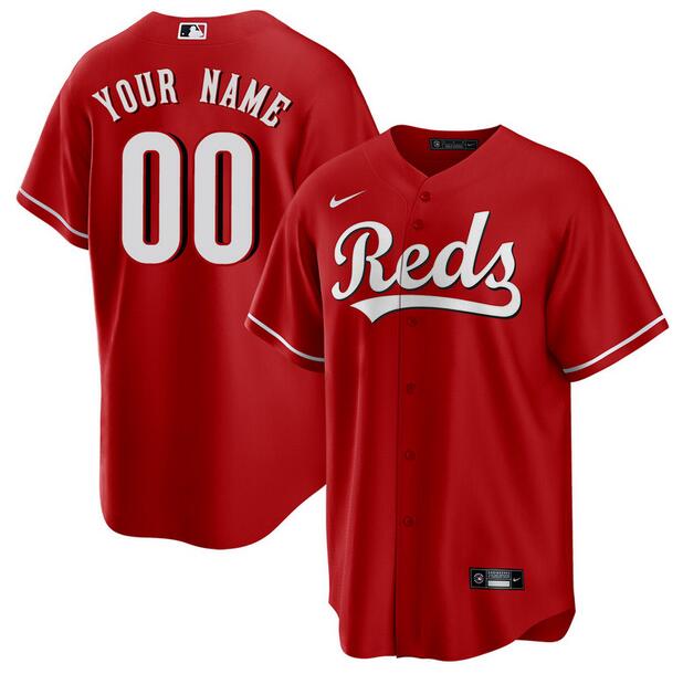 Men's Cincinnati Reds Active Player Custom Red Cool Base Stitched Baseball Jersey Men's Cincinnati Reds Active Player Custom Red Cool Base Stitched Baseball Jersey